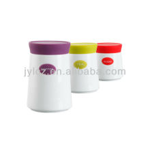 ceramic jar with silicone lid